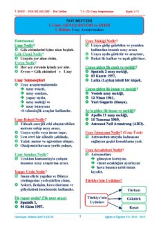 7 Sinif Fen Bilimleri 1 Unite Ders Notu Alonot Com